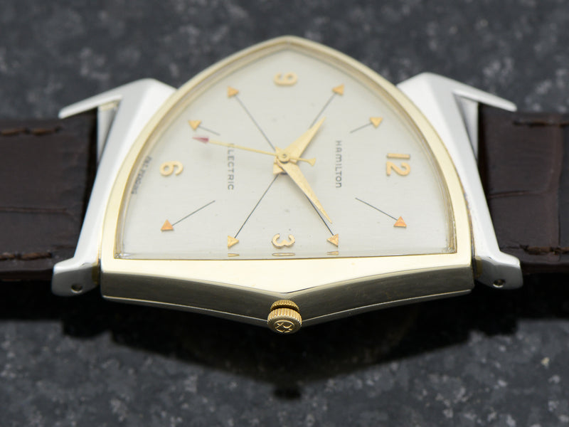 Hamilton Electric Silver Cross Hatch Dial Pacer