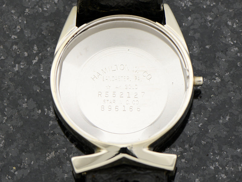 Hamilton Electric Polaris II 14K White Gold Watch Inner Case Back