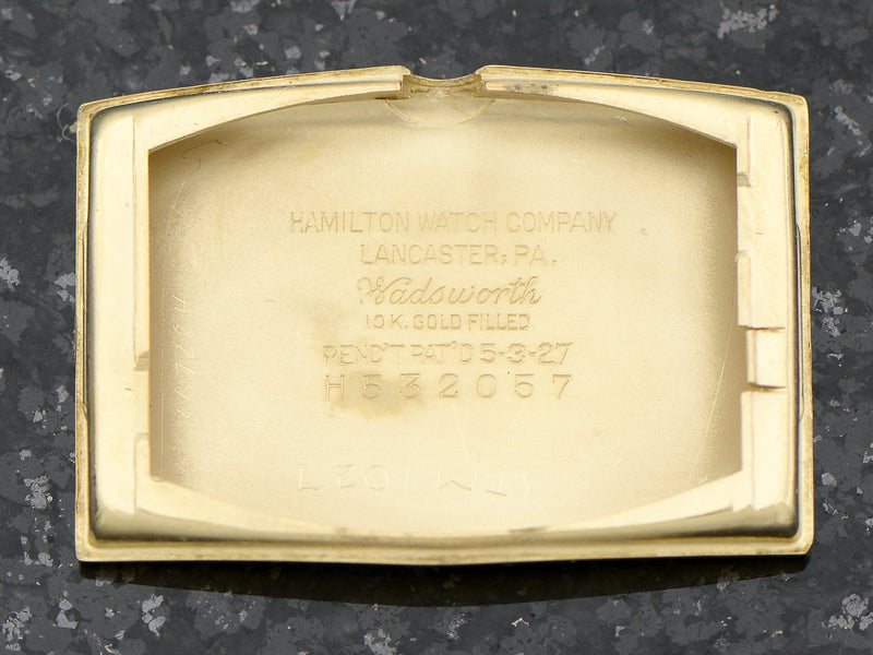 Hamilton Seckron B Watch Inner Case Back