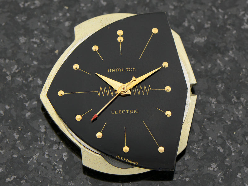 Hamilton Electric 14K Ventura Black Dial