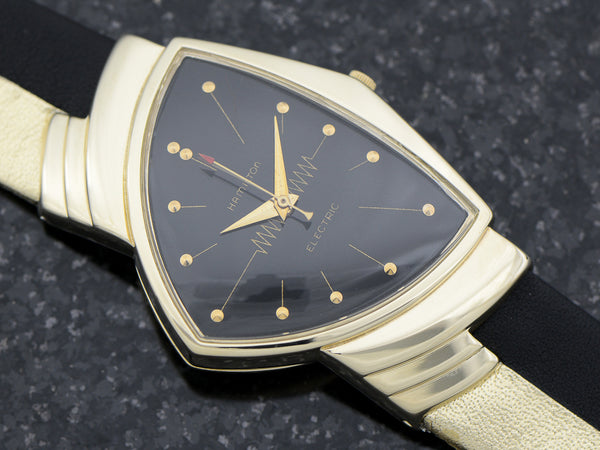 Hamilton Electric 14K Ventura Black Dial