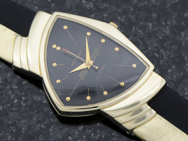 Hamilton Electric 14K Ventura Black Dial