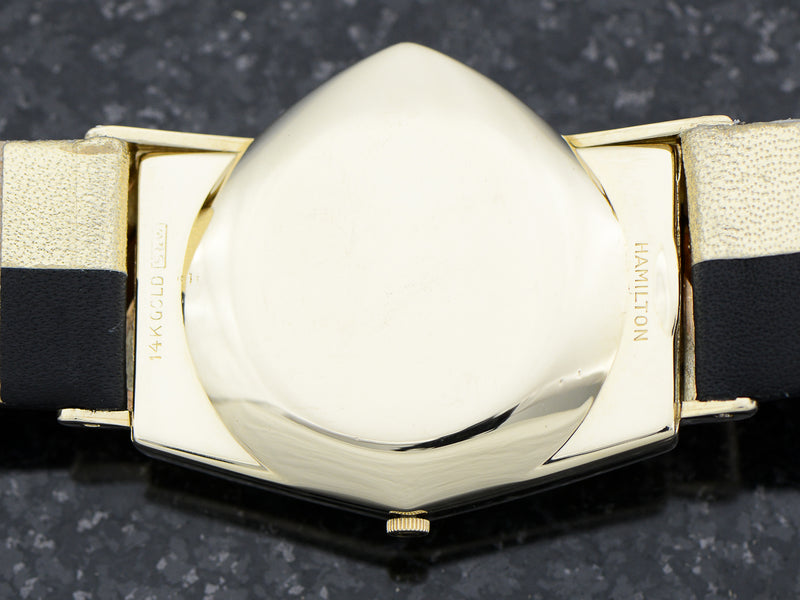 Hamilton Electric 14K Ventura Black Dial