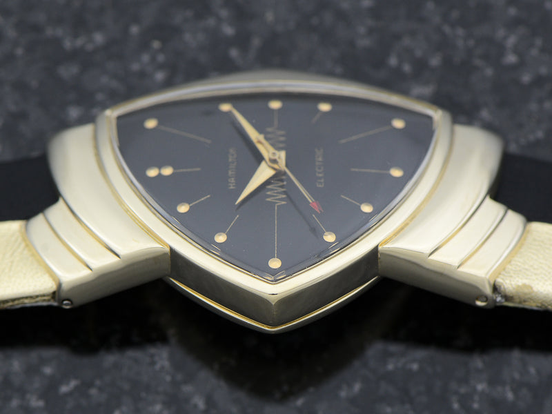 Hamilton Electric 14K Ventura Black Dial