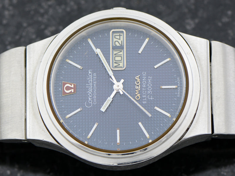 Omega Steel Constellation Chronometer f300 Tuning Fork & Bracelet