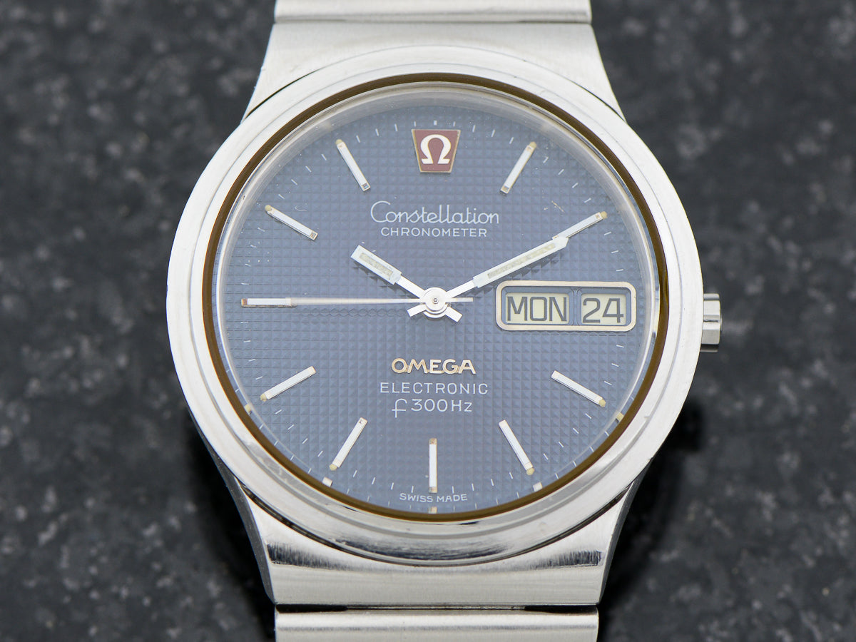 Omega Steel Constellation Chronometer f300 Tuning Fork Watch Bracelet Unwind In Time