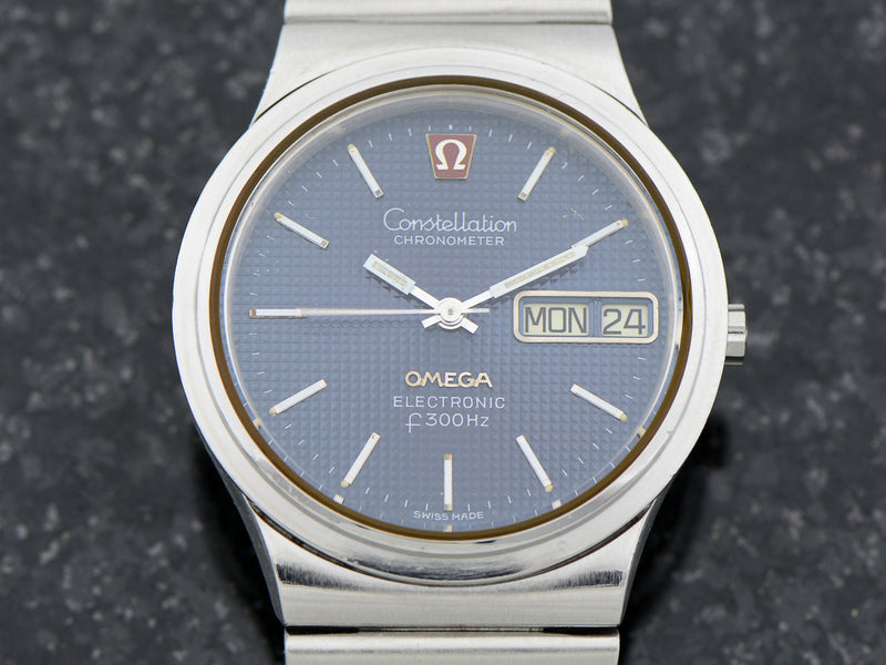 Omega Steel Constellation Chronometer f300 Tuning Fork & Bracelet