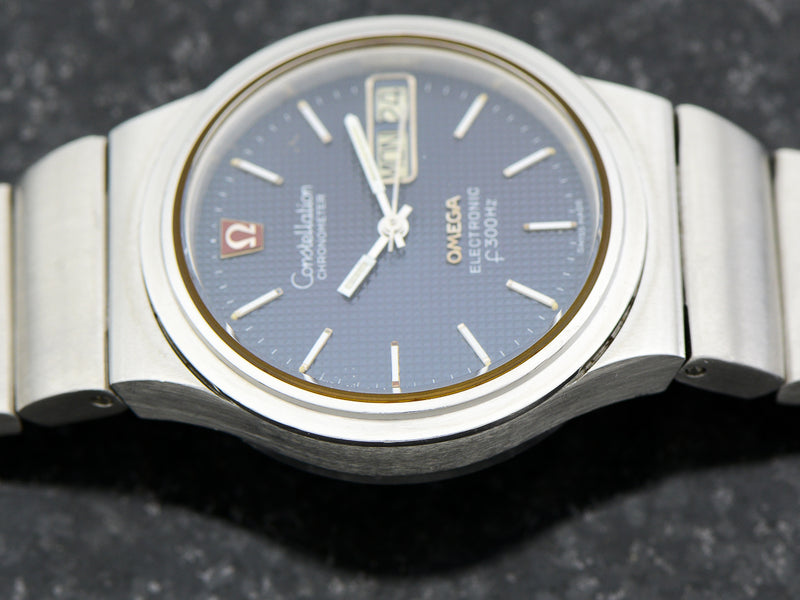 Omega Steel Constellation Chronometer f300 Tuning Fork & Bracelet