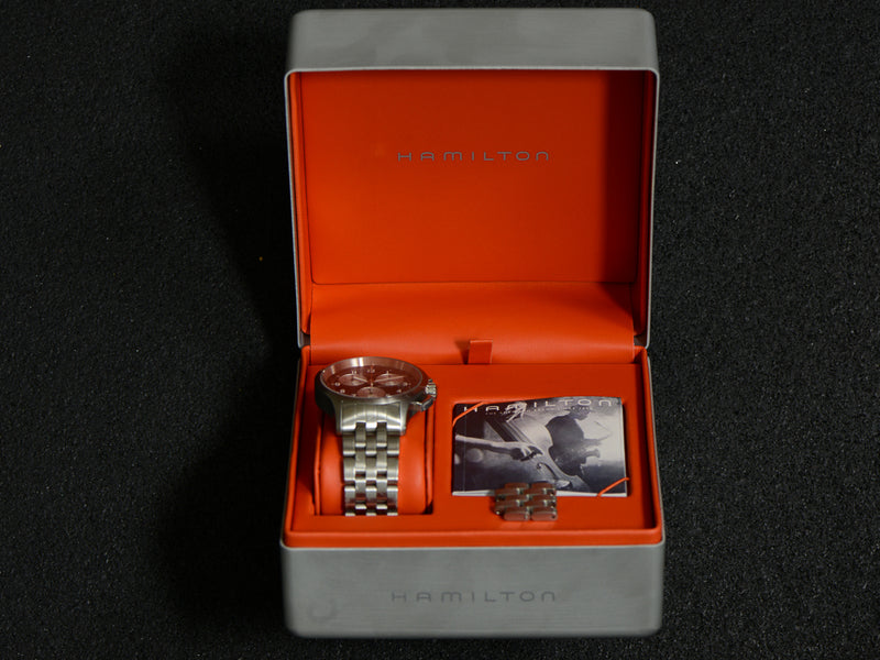 Hamilton Khaki Aviation Quartz Chronograph Watch With Box