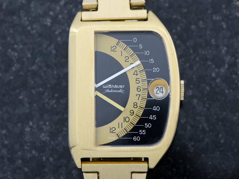 Wittnauer Futurama Black Dial & Original Bracelet