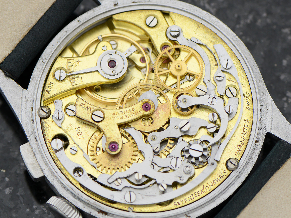 UNIVERSAL GENEVE 腕時計 ステンレス UNIVERSAL GENEVE】スーパースリム グレーダイヤル 手巻き式