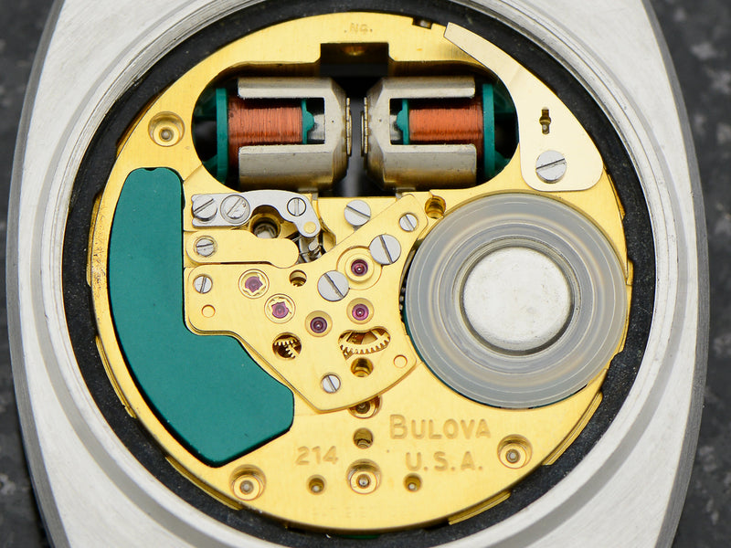 Bulova Accutron Spaceview Steel Double Cushion "T" Watch Movement