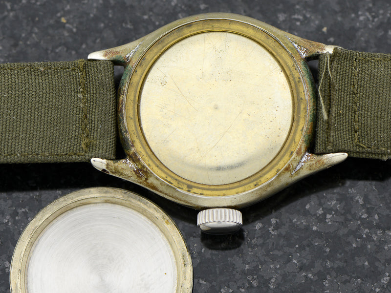 Bulova A-11 Air Force World War II Military Hacking Vintage Watch Case Back