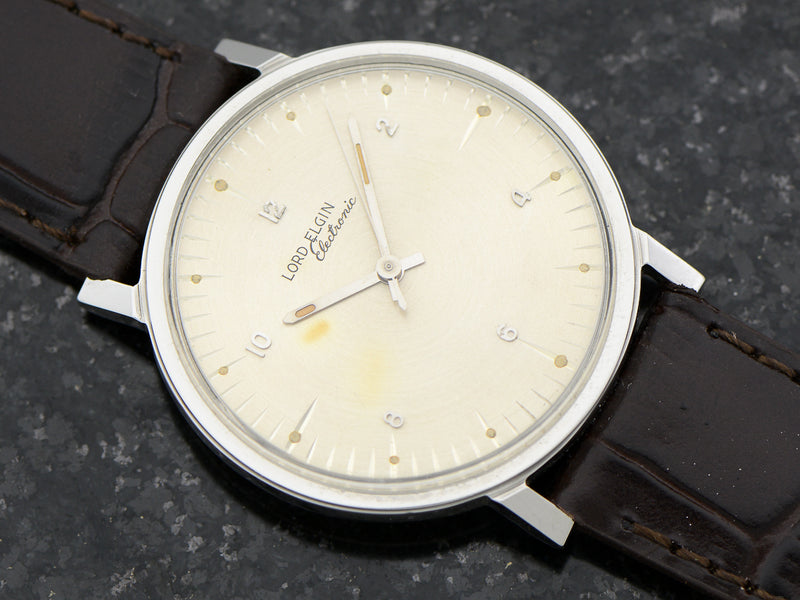 Rare Lord Elgin Electronic 725 Stainless Steel