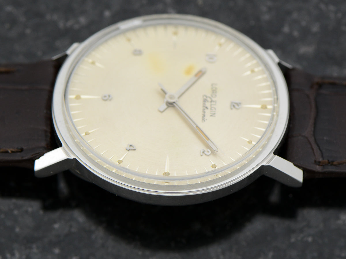 Rare Lord Elgin Electronic 725 Stainless Steel