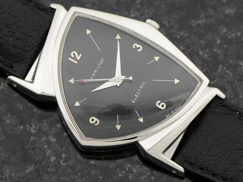 Hamilton Electric Custom Rhodium Black Pacer