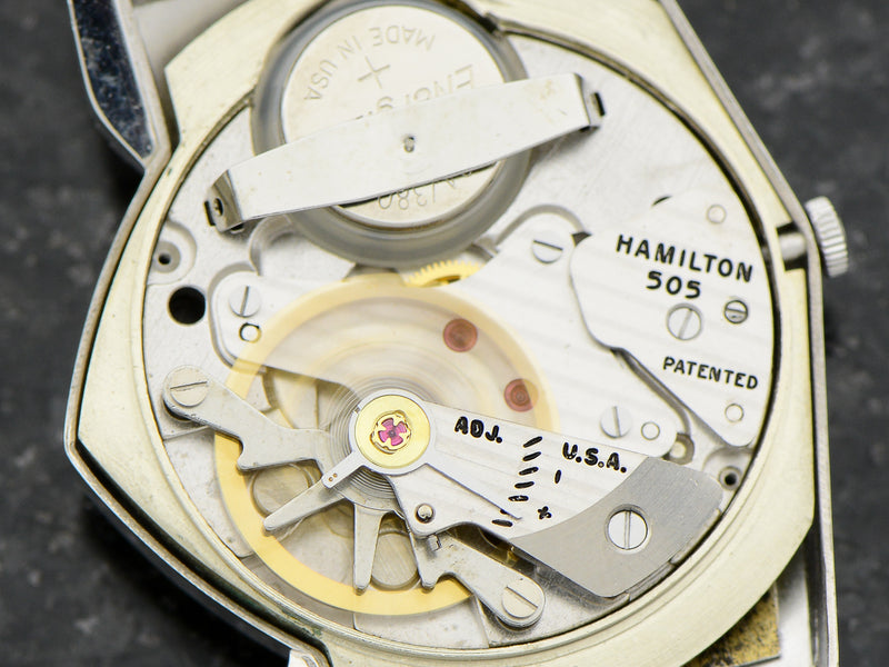 Hamilton Electric Custom Rhodium Black Pacer