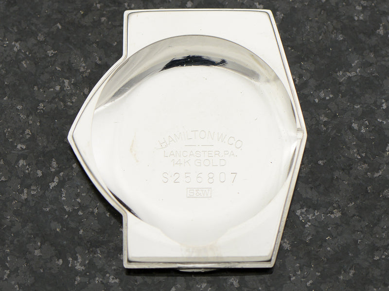 Hamilton Electric 14K White Gold Ventura Case Back