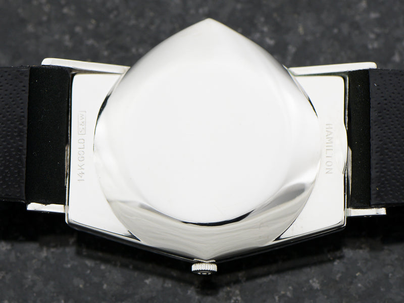 Hamilton Electric 14K White Gold Ventura Case Back