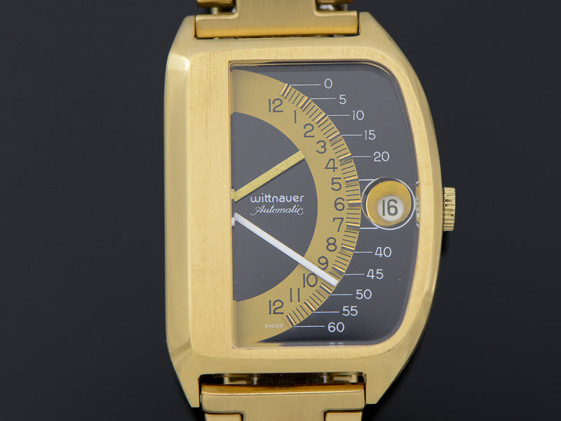 Wittnauer Futurama Black Dial & Original Bracelet