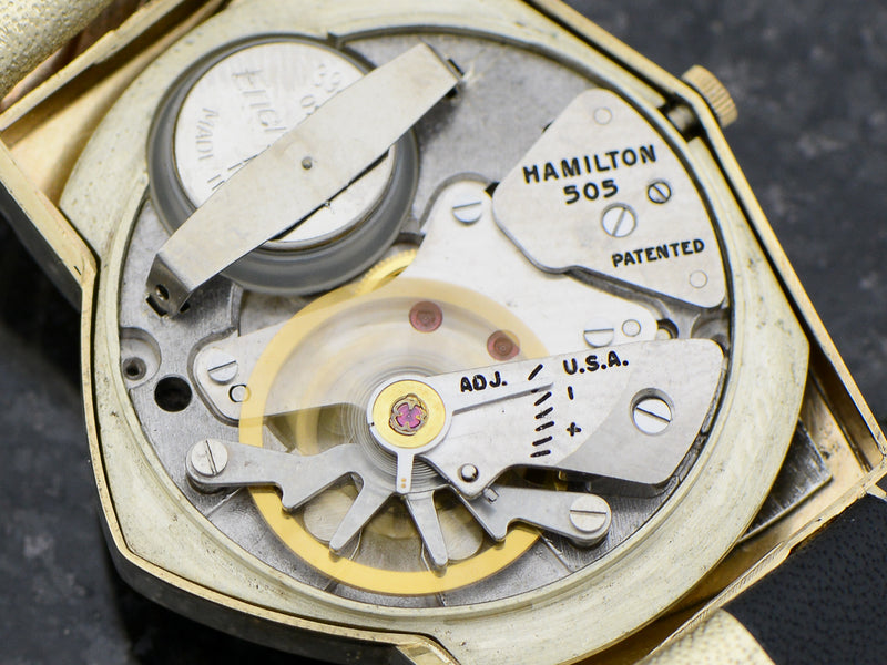Hamilton Electric 14K Ventura Black Dial