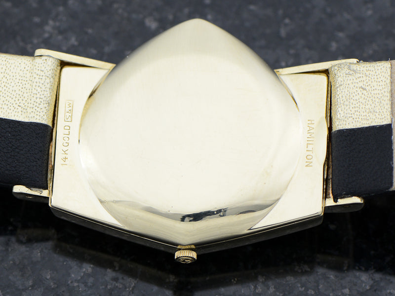 Hamilton Electric 14K Ventura Black Dial