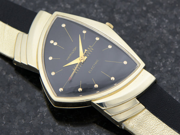 Hamilton Electric 14K Ventura Black Dial