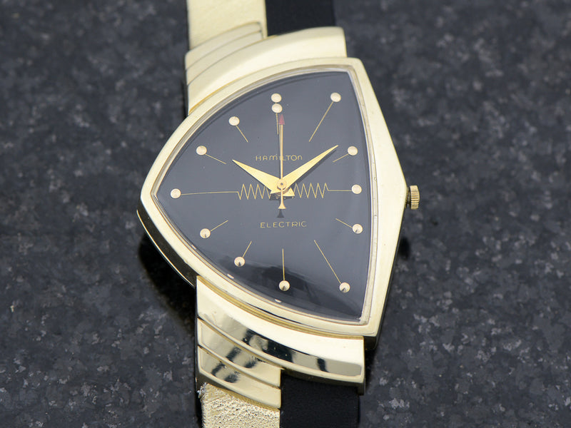 Hamilton Electric 14K Ventura Black Dial