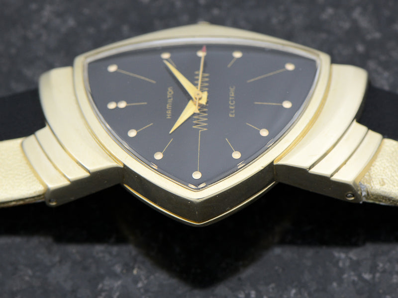 Hamilton Electric 14K Ventura Black Dial