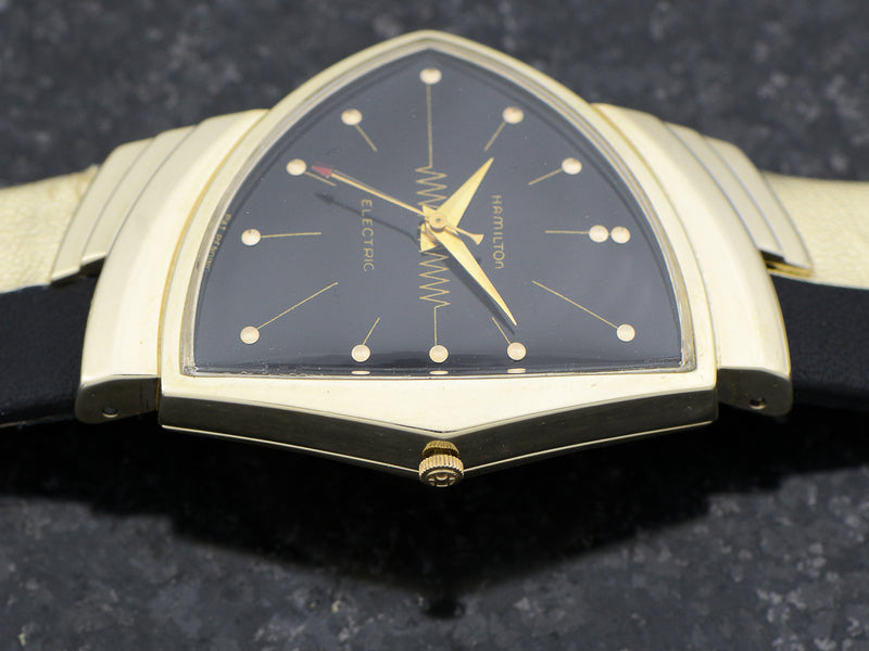 Hamilton Electric 14K Ventura Black Dial