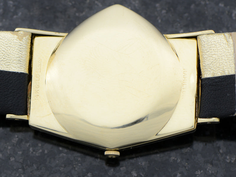 Hamilton Electric 14K Ventura Black Dial