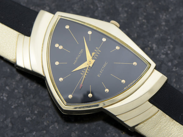 Hamilton Electric 14K Ventura Black Dial