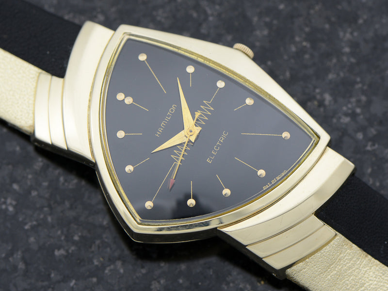 Hamilton Electric 14K Ventura Black Dial