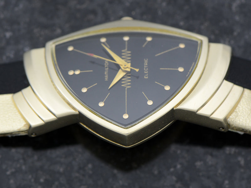 Hamilton Electric 14K Ventura Black Dial