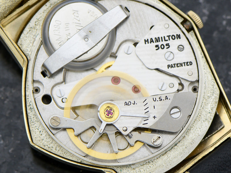 Hamilton Electric 14K Ventura Black Dial