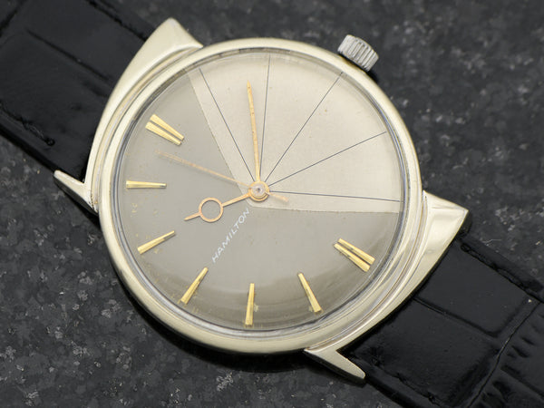 Hamilton White Gold Filled Thin-O-Matic T-403 "Shark"