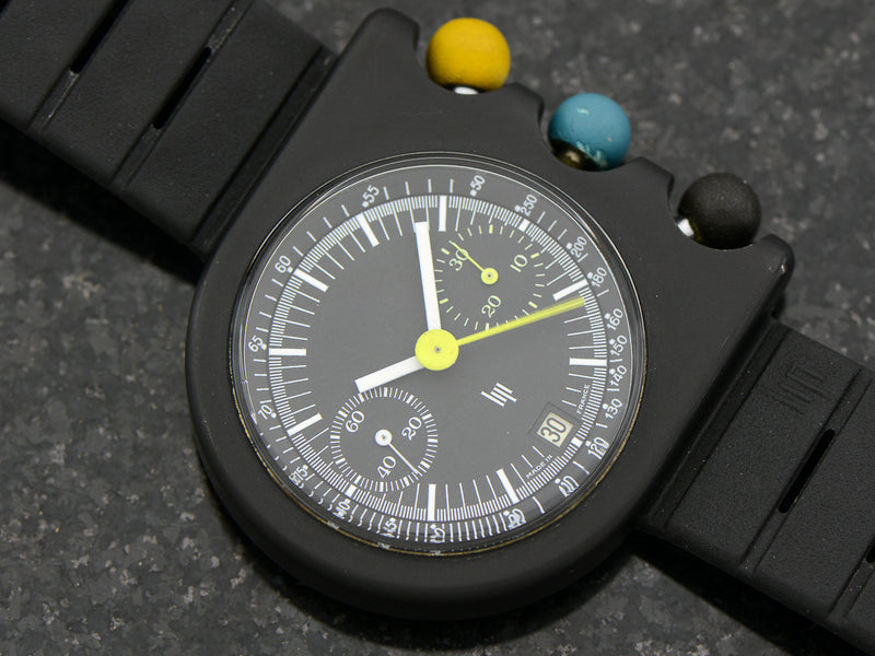 LIP Mach 2000 Dark Master Chronograph Roger Tallon Designed Watch