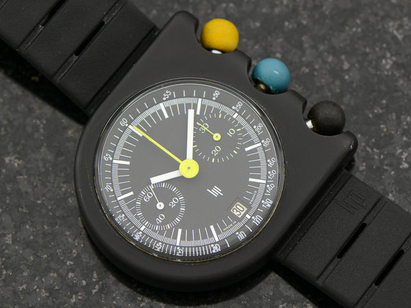 LIP Mach 2000 Dark Master Chronograph Roger Tallon Designed Watch