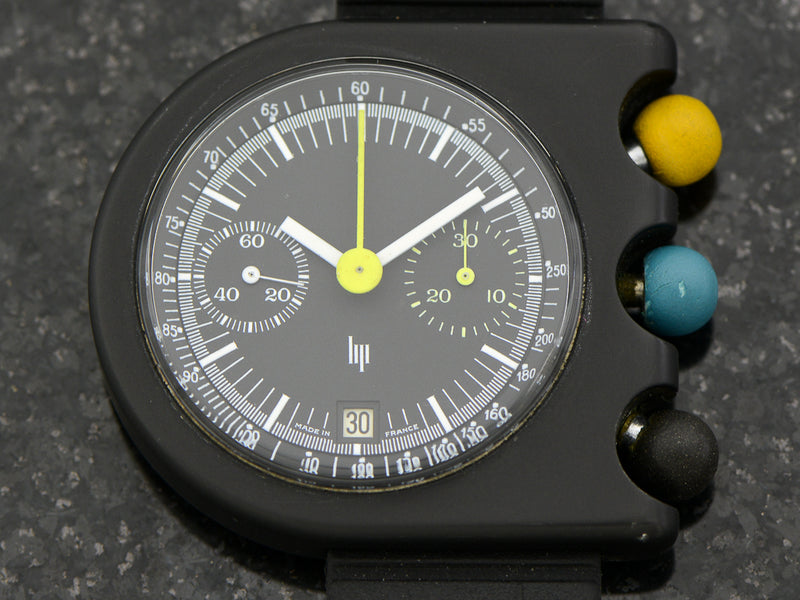 LIP Mach 2000 Dark Master Chronograph Roger Tallon Designed Watch
