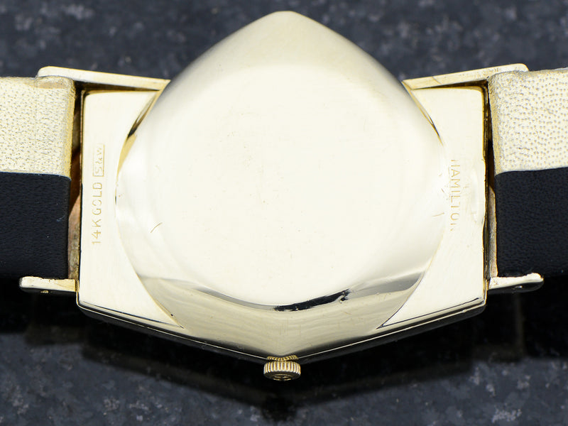 Hamilton Electric 14K Ventura Black Dial