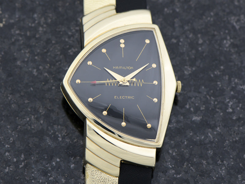 Hamilton Electric 14K Ventura Black Dial