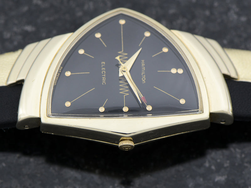 Hamilton Electric 14K Ventura Black Dial