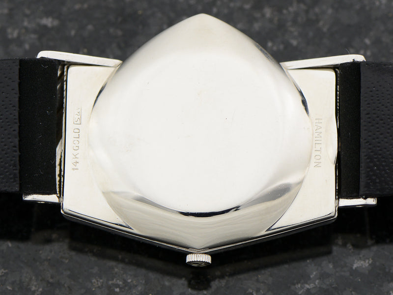 Hamilton Electric 14K White Gold Diamond Dial Ventura