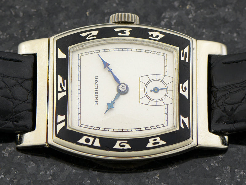Hamilton 14K White Gold Coronado Vintage 1920's Watch