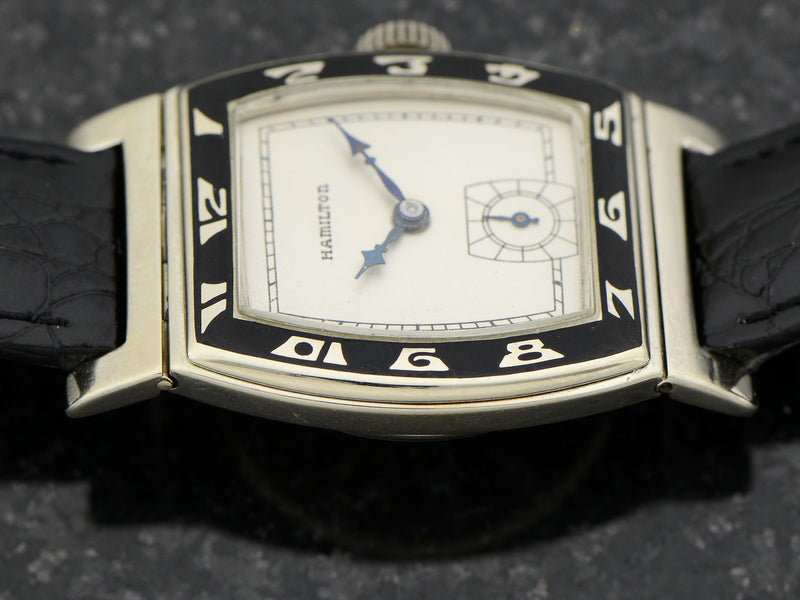 Hamilton 14K White Gold Coronado Vintage 1920's Watch