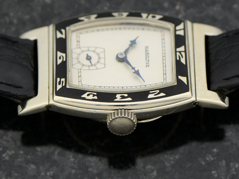 Hamilton 14K White Gold Coronado Vintage 1920's Watch