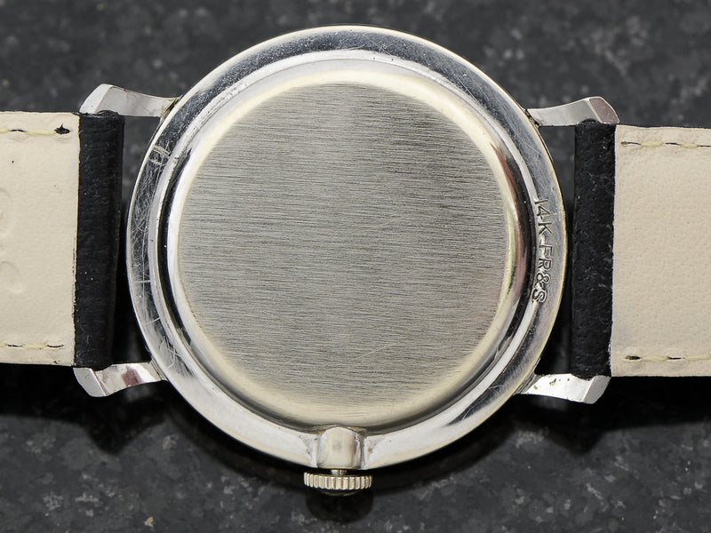 Hamilton 14K White Gold Diamond Dial Round Private Label