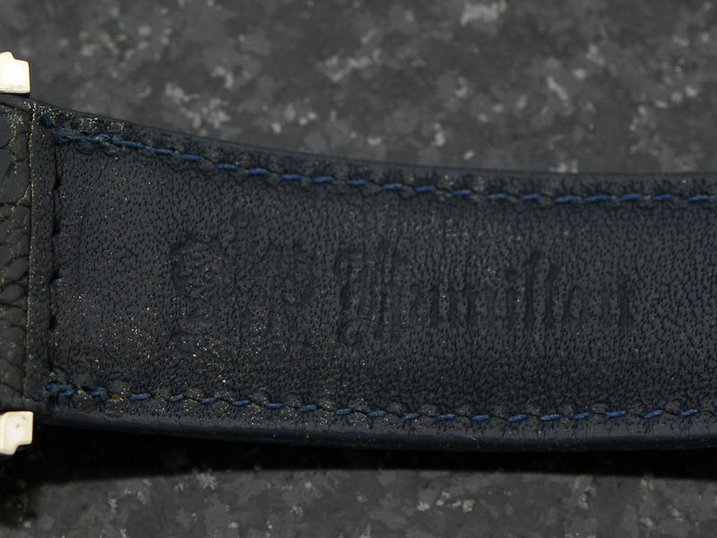New Old Stock Genuine Lizard Dark Blue Hamilton marked Watch Band
