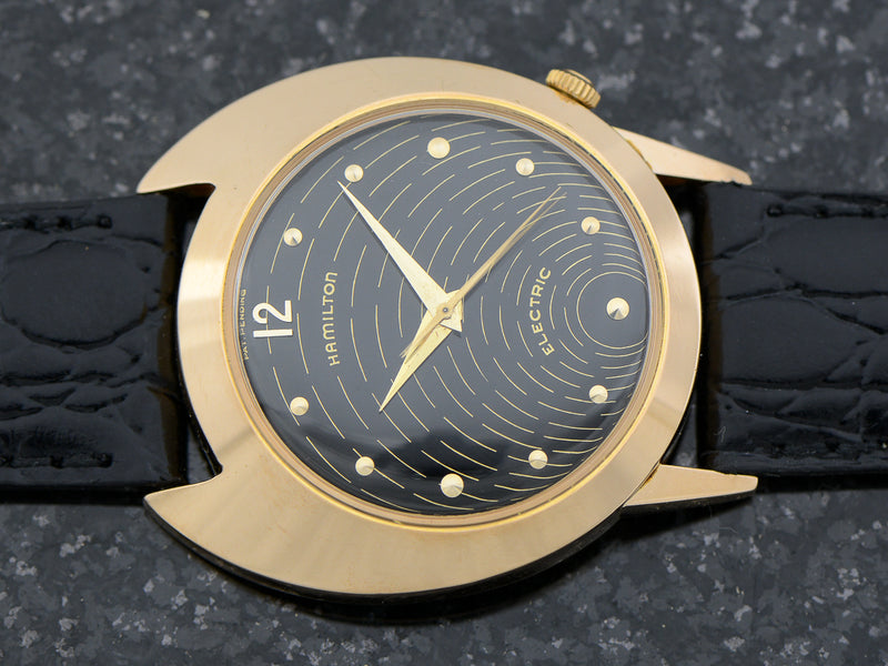 Hamilton Electric 18K Rose Gold Spectra Original Black Dial & 502 Movement