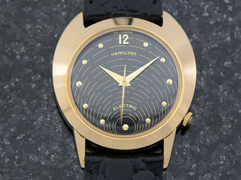 Hamilton Electric 18K Rose Gold Spectra Original Black Dial & 502 Movement
